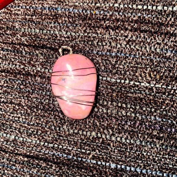 Simple Rhodonite Necklace - Picture 1 of 3